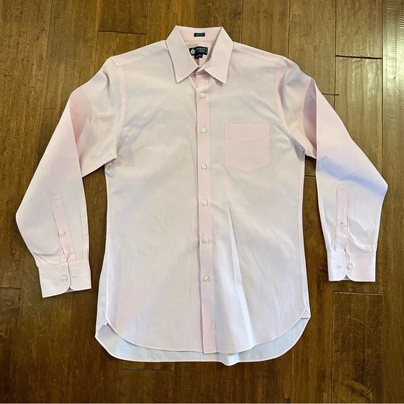 J. Crew Pink Long Sleeve Button Down Collared Dress Shirt Sz M - Picture 1 of 7